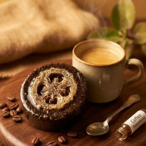 What’s Inside? (The Kitchen-Fresh List) * Real Coffee Bean Powder: For deep detoxification and natural exfoliation. * Pure Coffee Essential Oil: Provides that rich, cinematic aroma that fills your whole bathroom. * Natural Luffa Fiber: To scrub away the day and leave your skin glowing. * Organic Glycerin Base: To keep your skin hydrated and soft, never "squeaky" or dry.